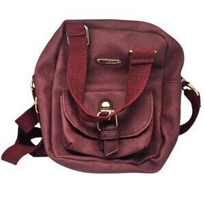 Vintage Mudd Women's Burgundy Satchel Shoulder Tote Bag with Long Strap